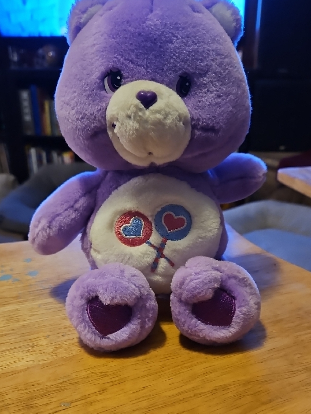 Care Bears Purple Plush Share Bear 9inch 2000's
